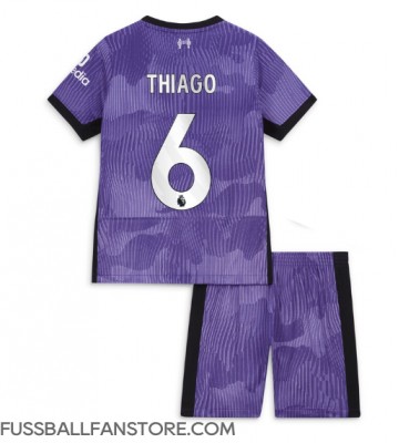 Liverpool Thiago Alcantara #6 Replik 3rd trikot Kinder 2023-24 Kurzarm (+ Kurze Hosen)